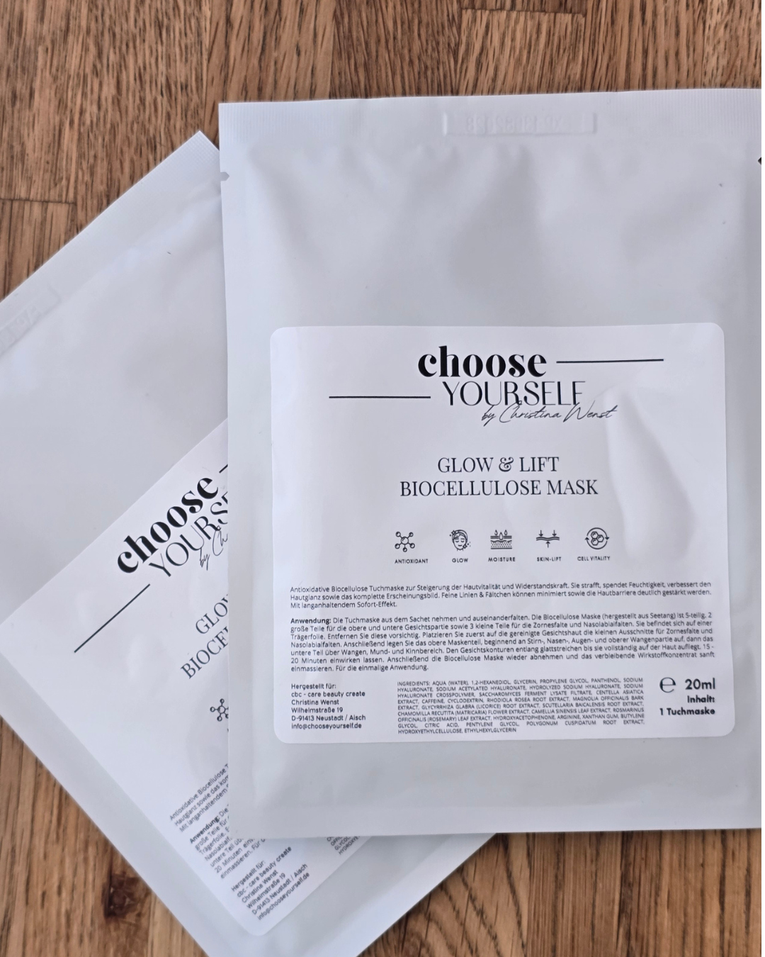 Glow & Lift Biocellulose Maske