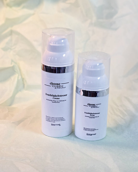 Set Feuchtigkeitstresor Serum und Creme